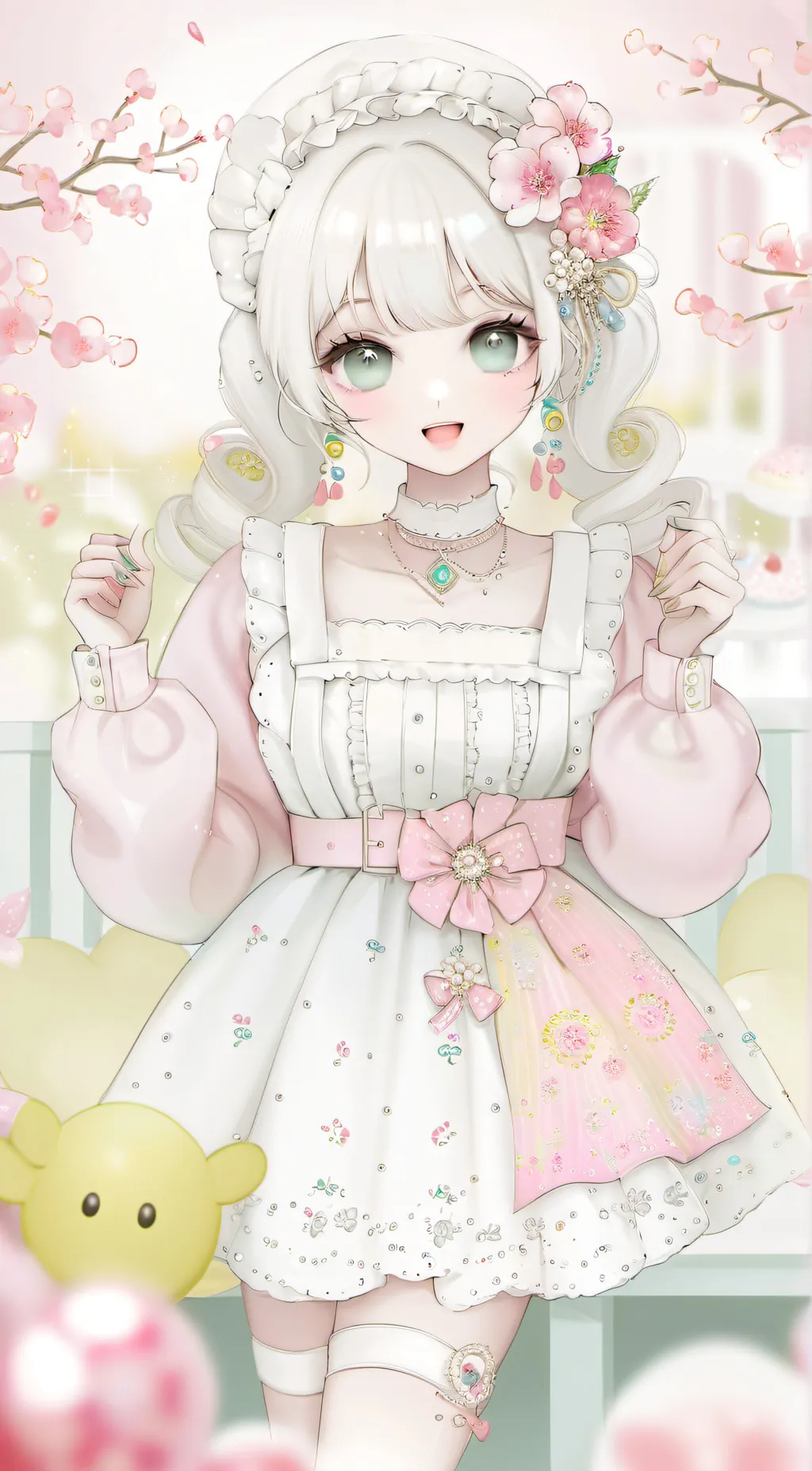 ai character: Sakura background