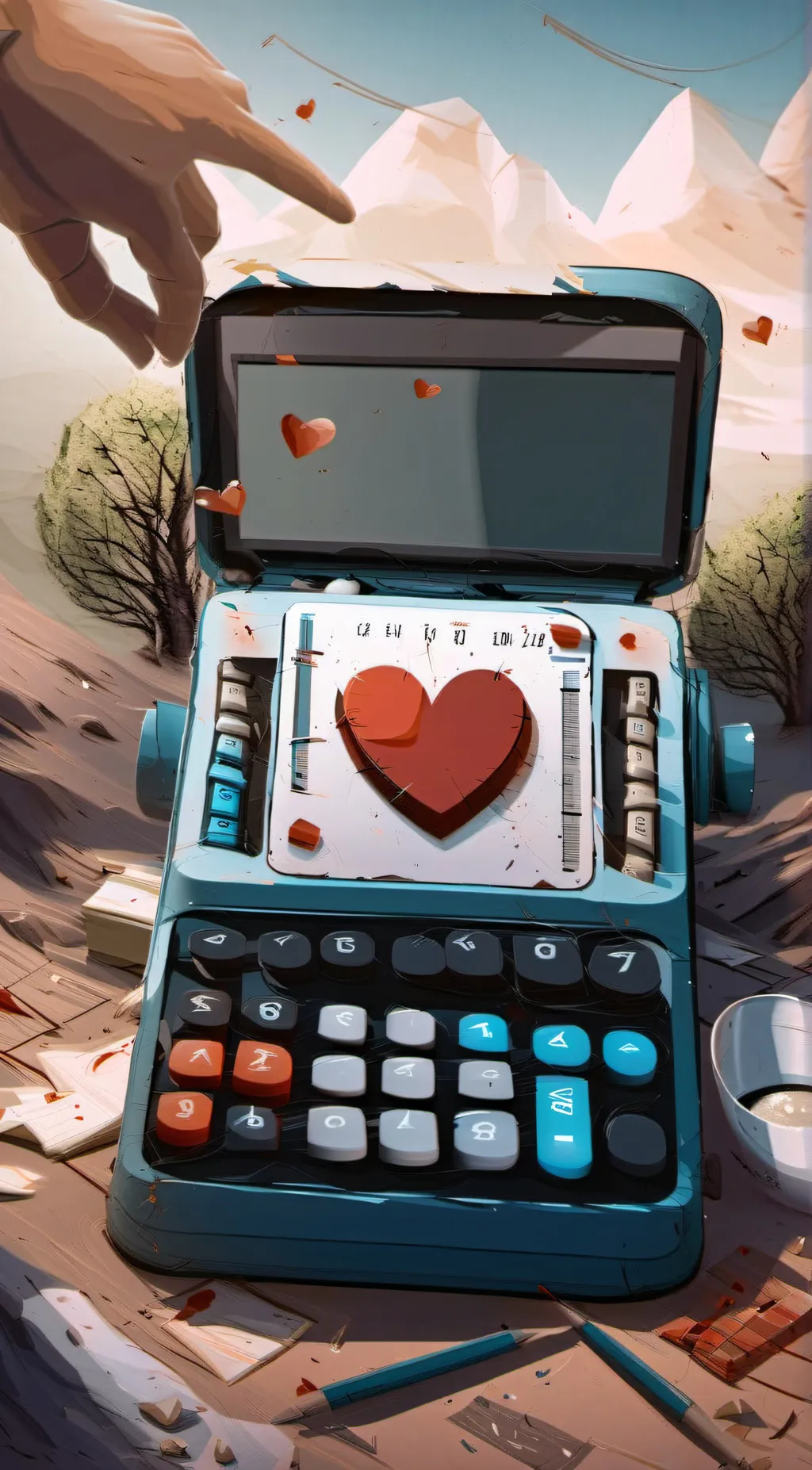 ai character: Love background
