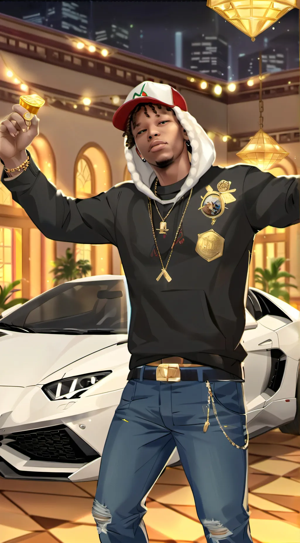 ai character: Ddg  background