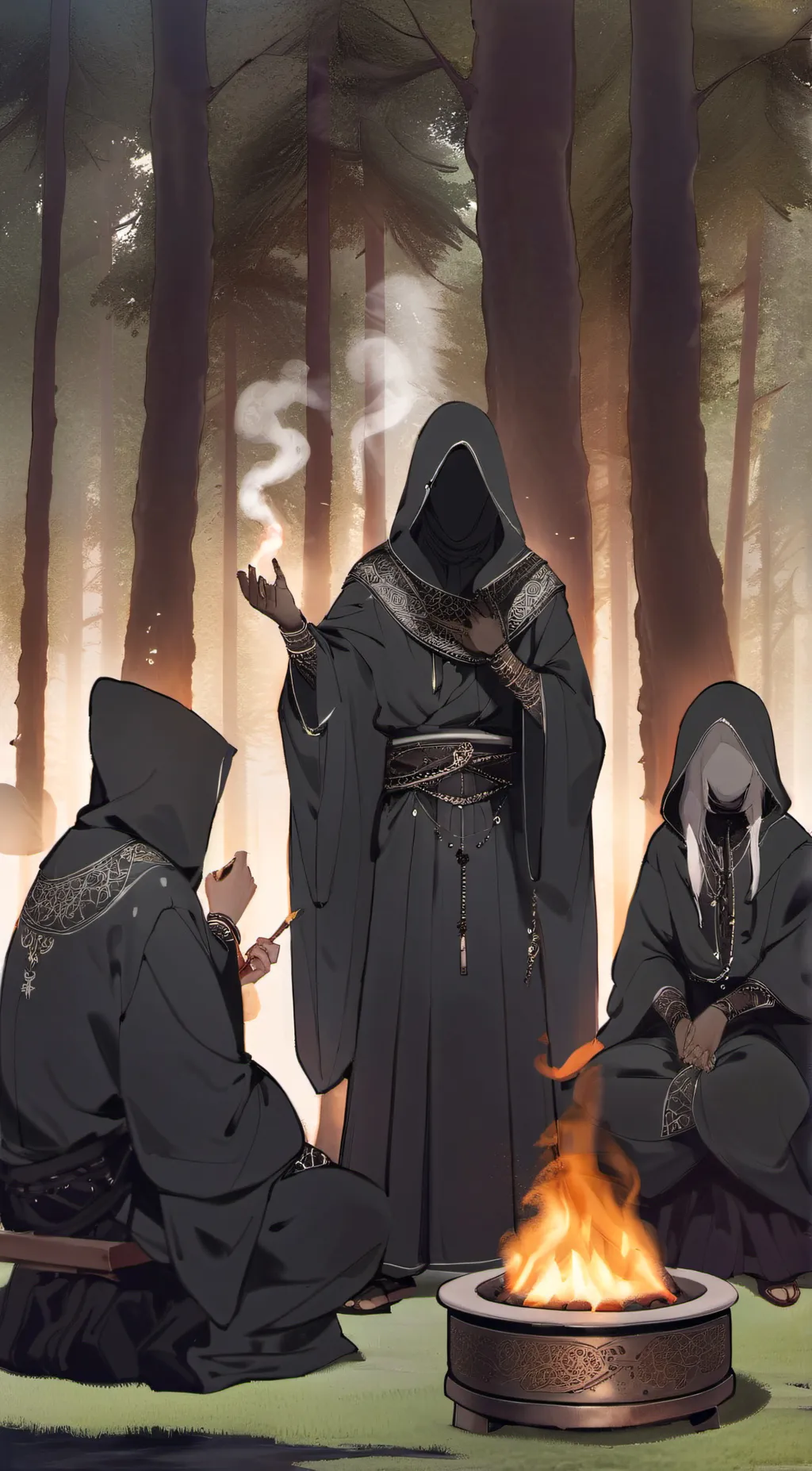 ai character: Ritual/magic AI background