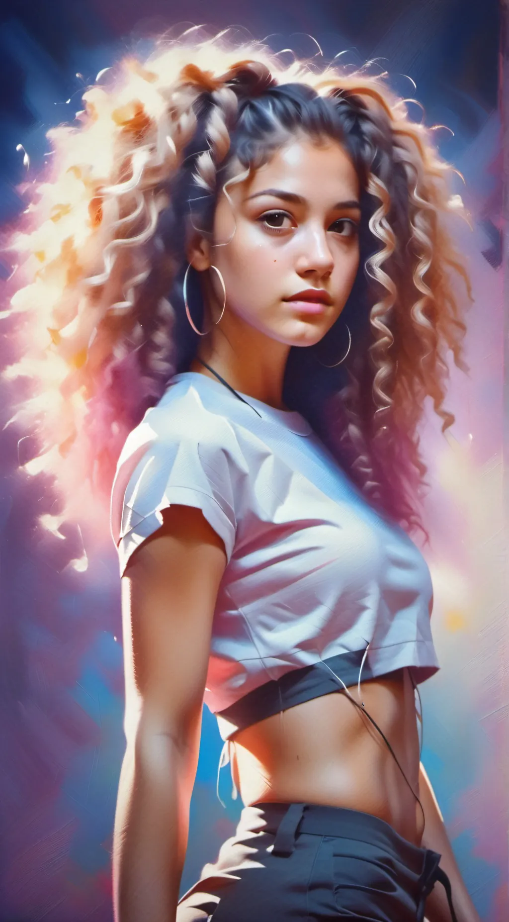 ai character: Mia Monee  background
