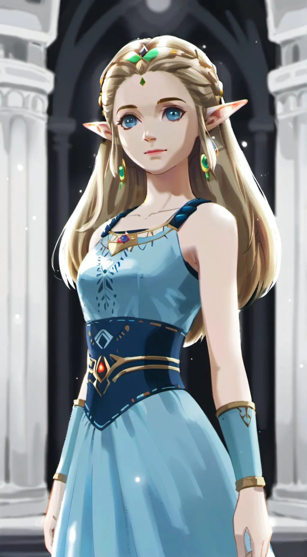 ai character: Zelda  background