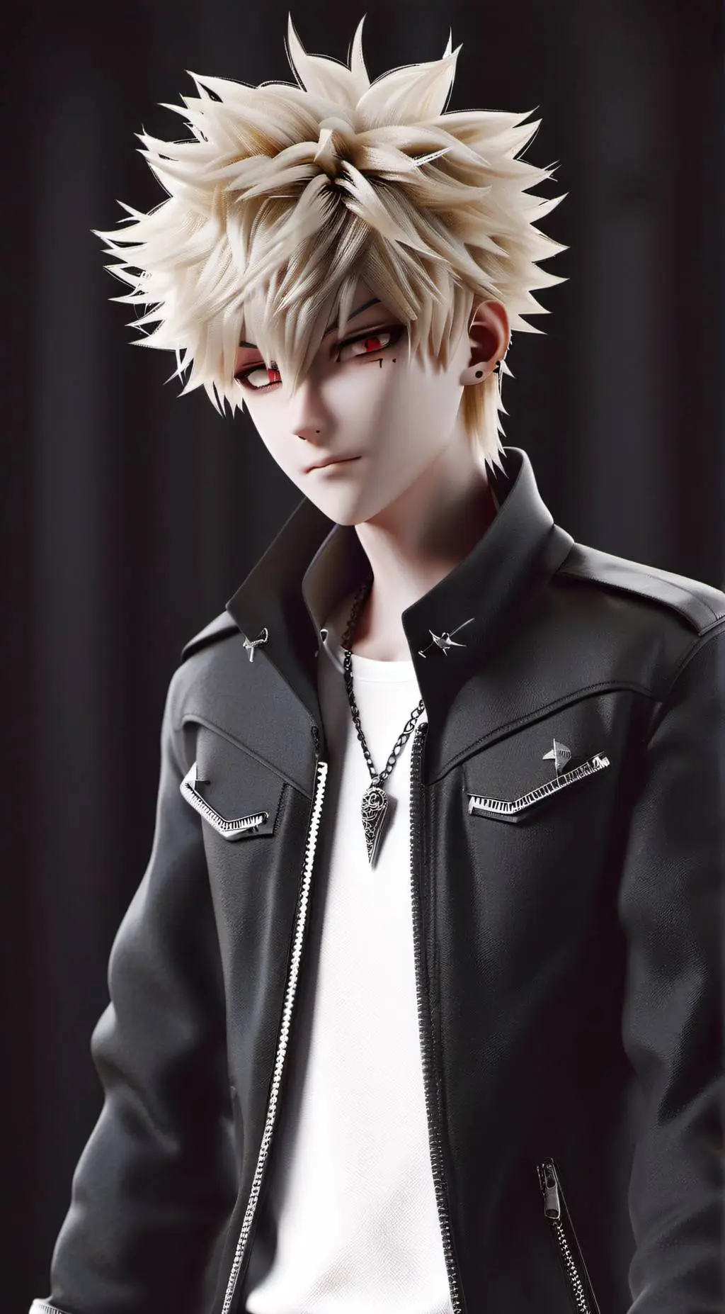 ai character: Katsuki Bakugo background