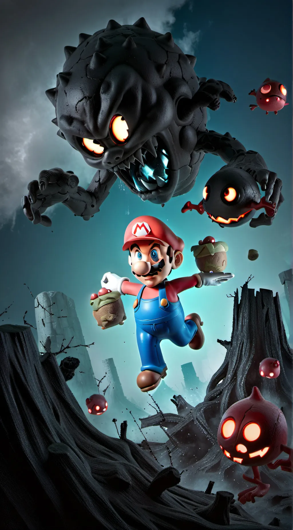 ai character: mario  background
