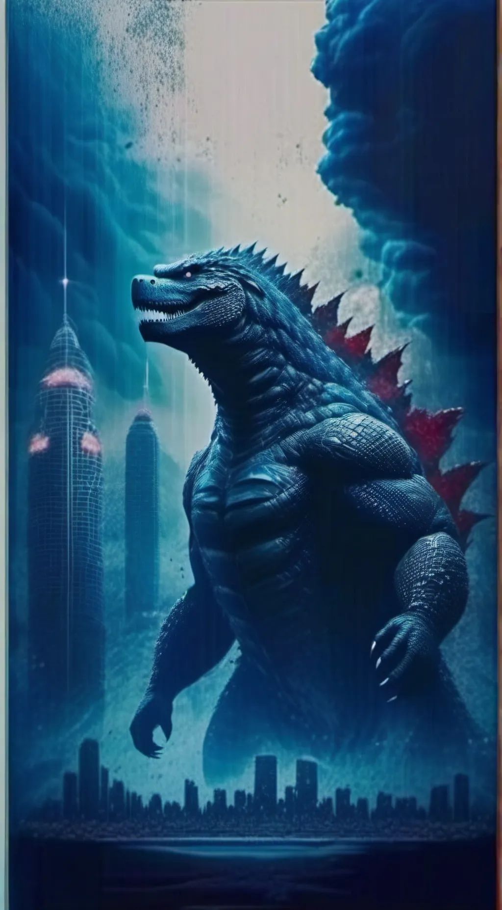 ai character: Godzilla/Gojira background