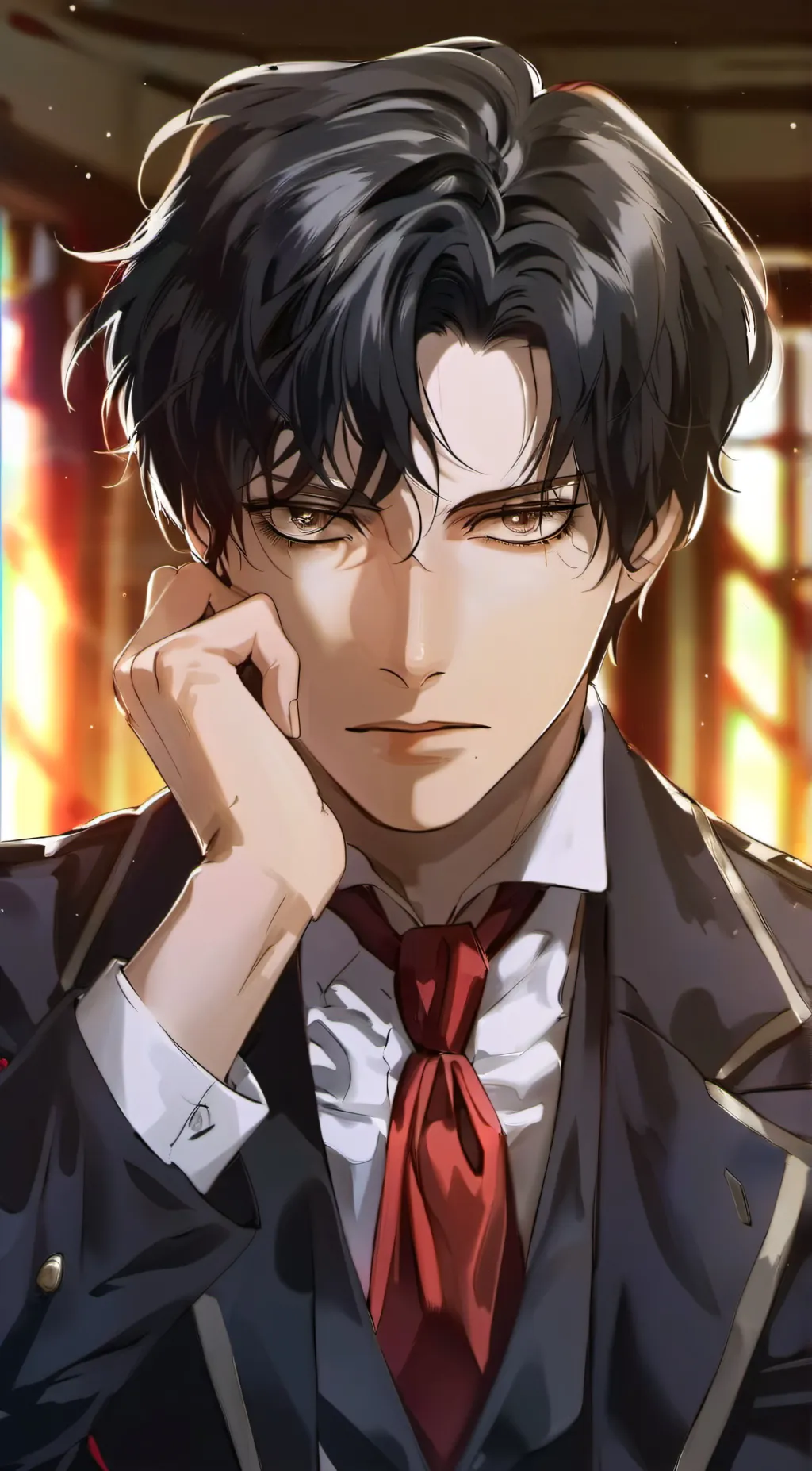 ai character: Levi Ackerman  background