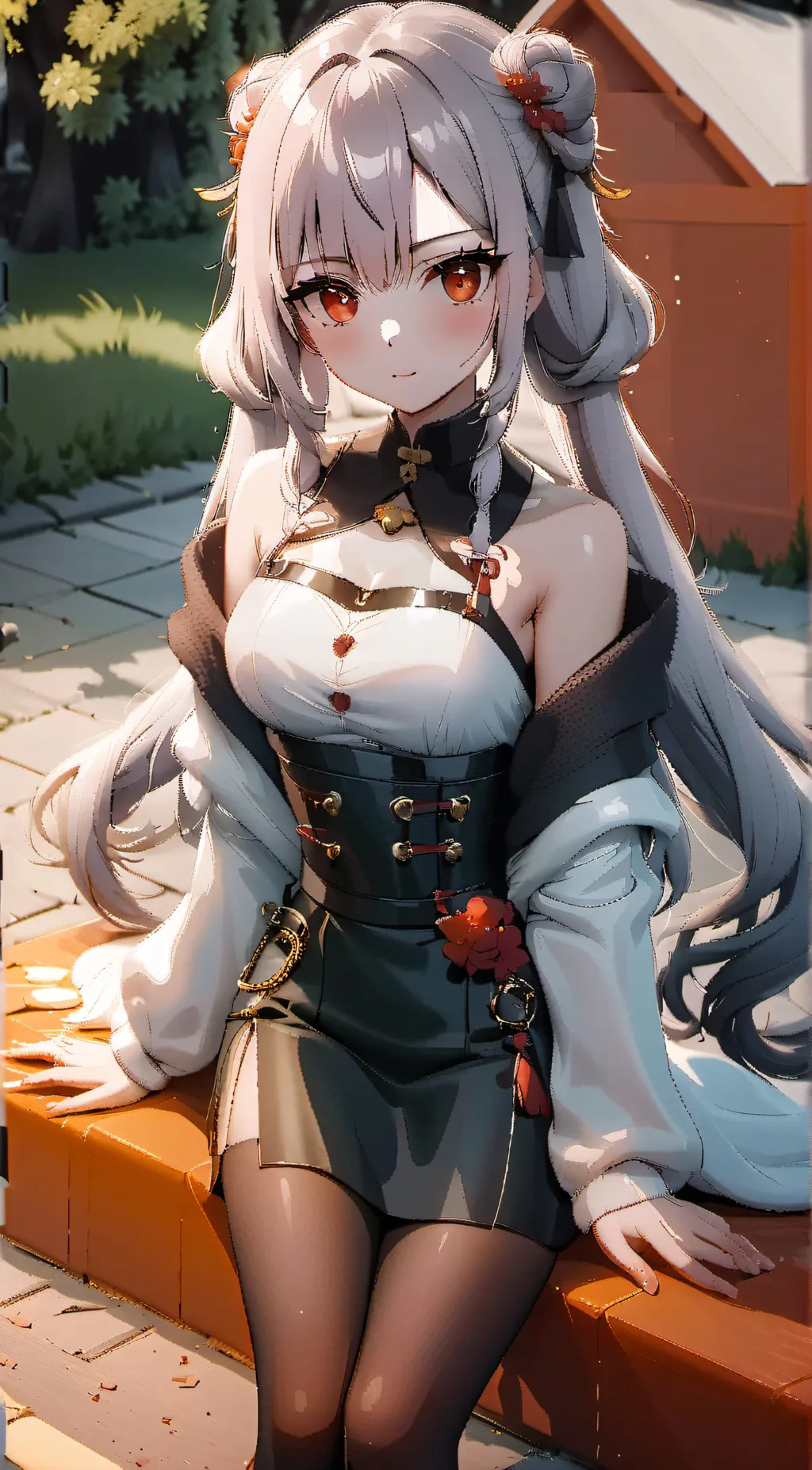 ai character: rose background