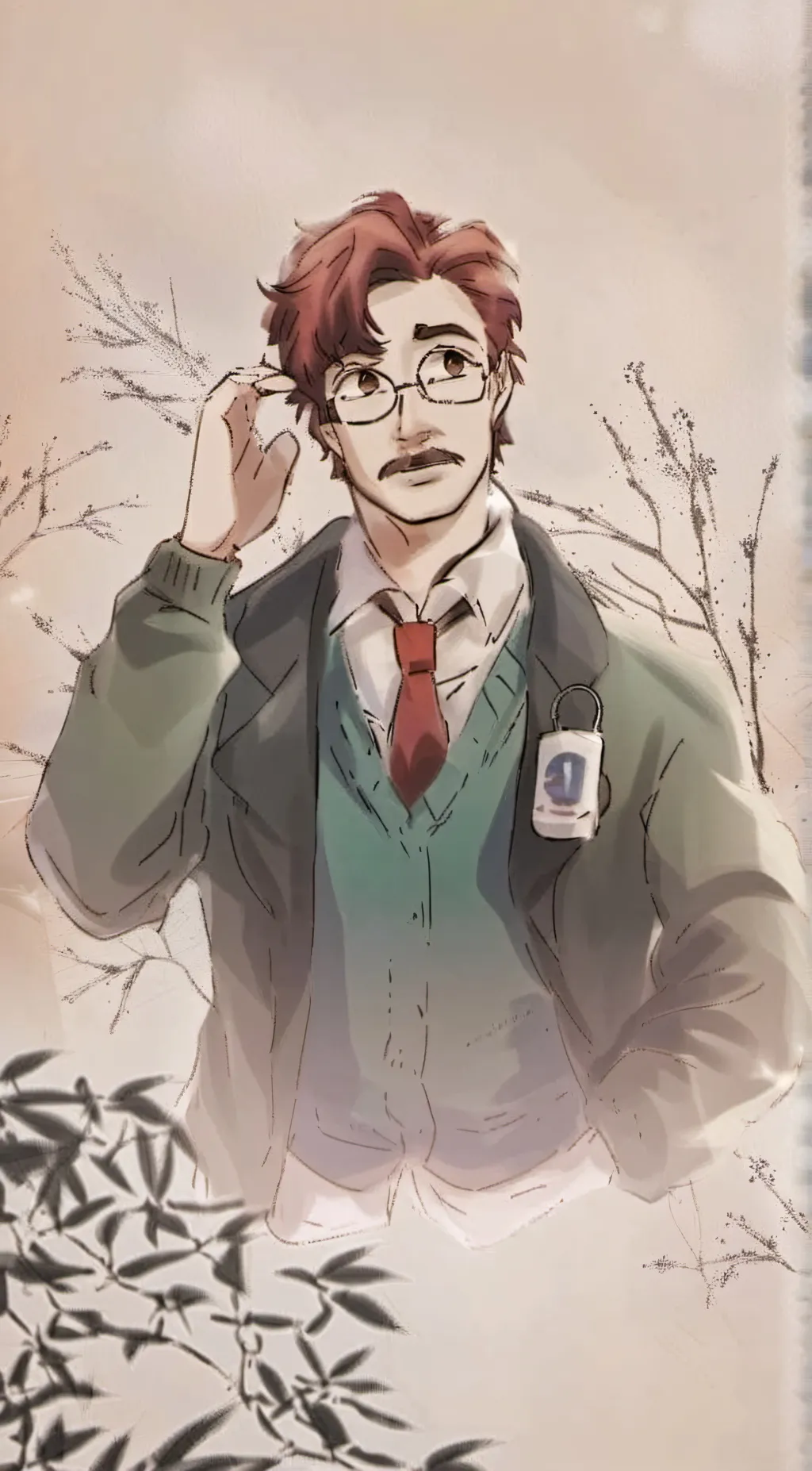 ai character: Harvey background