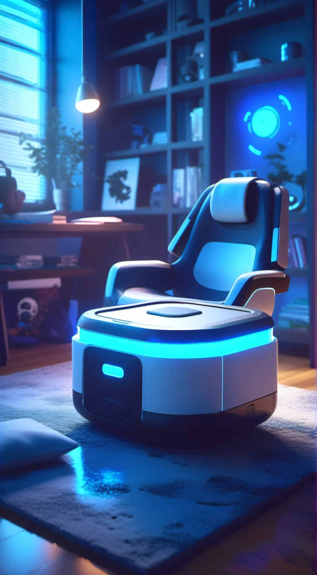 ai character: robo cleaner background