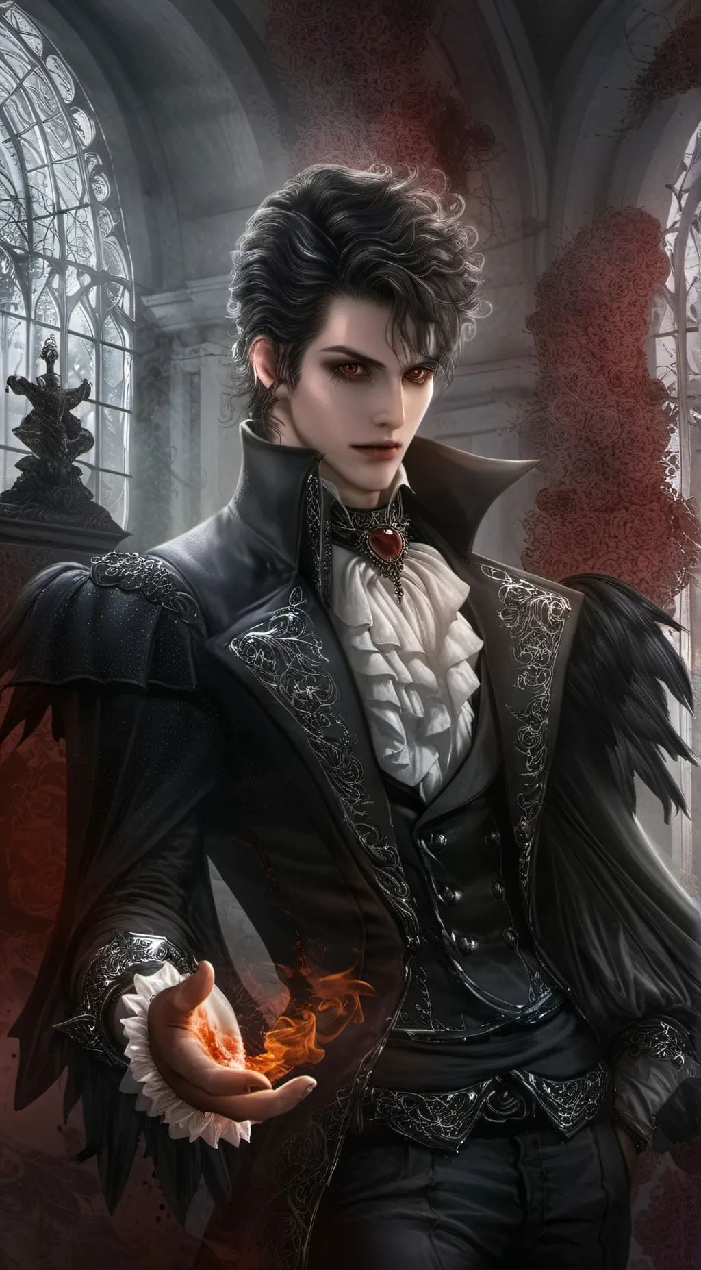 ai character: Mortis brawlstars background