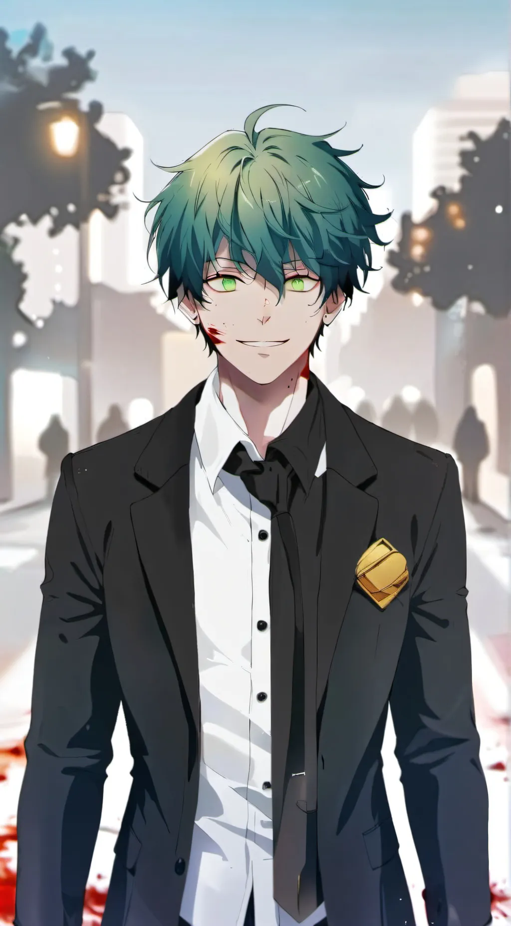 ai character: Villain Deku background