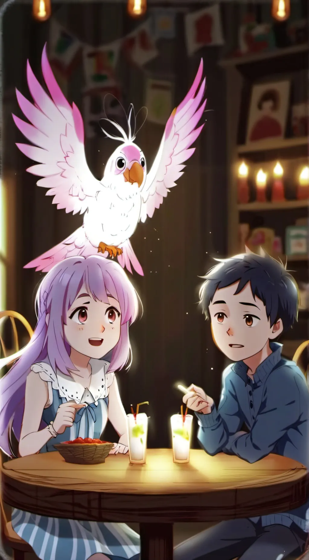 ai character: friends group background