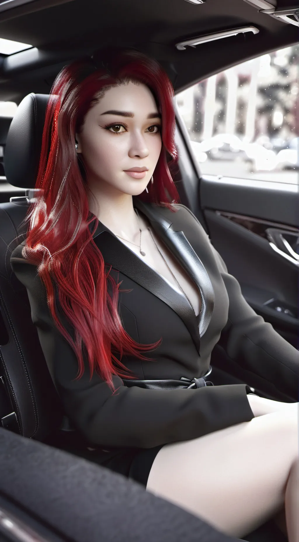 ai character: red background