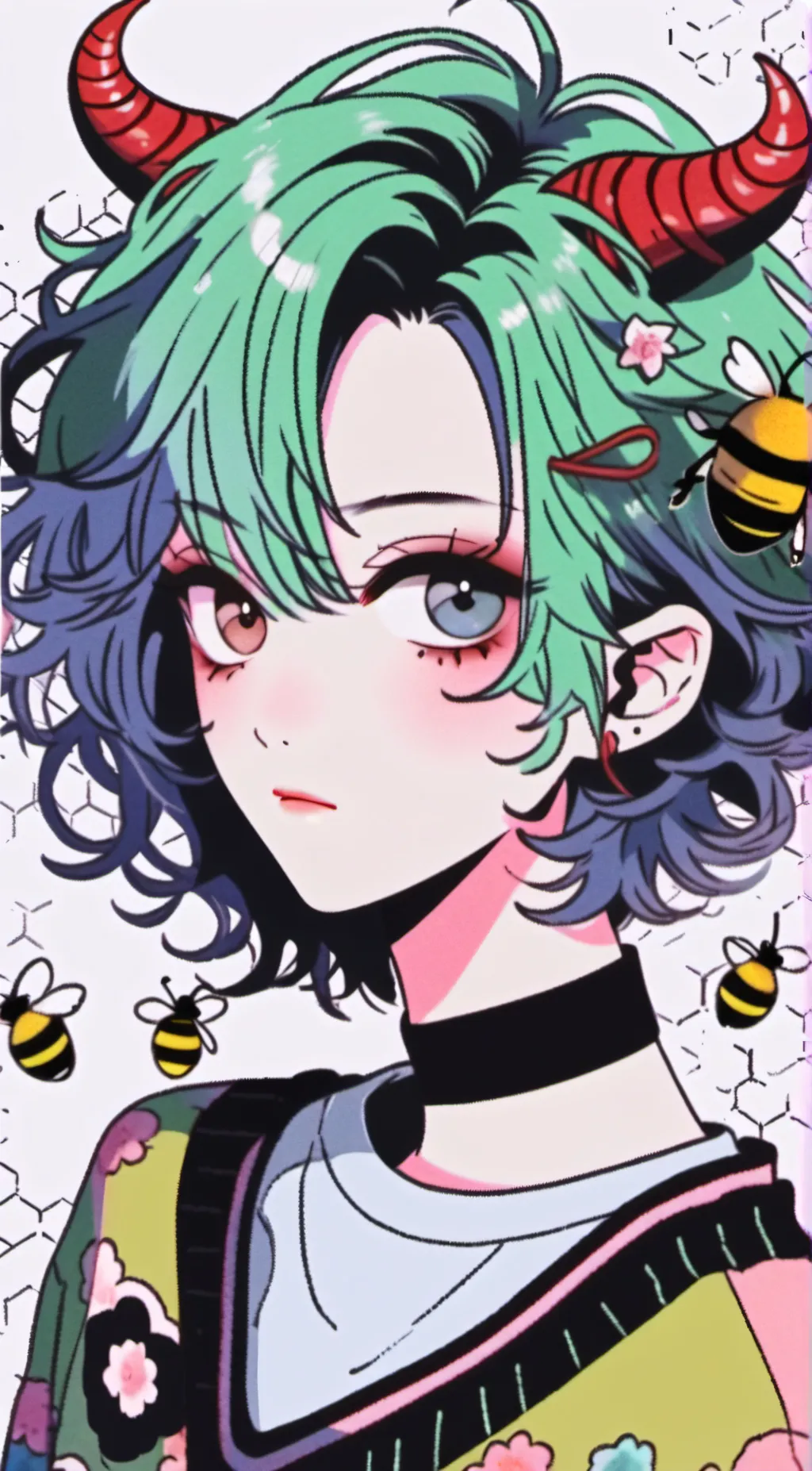ai character: Jello-cube background