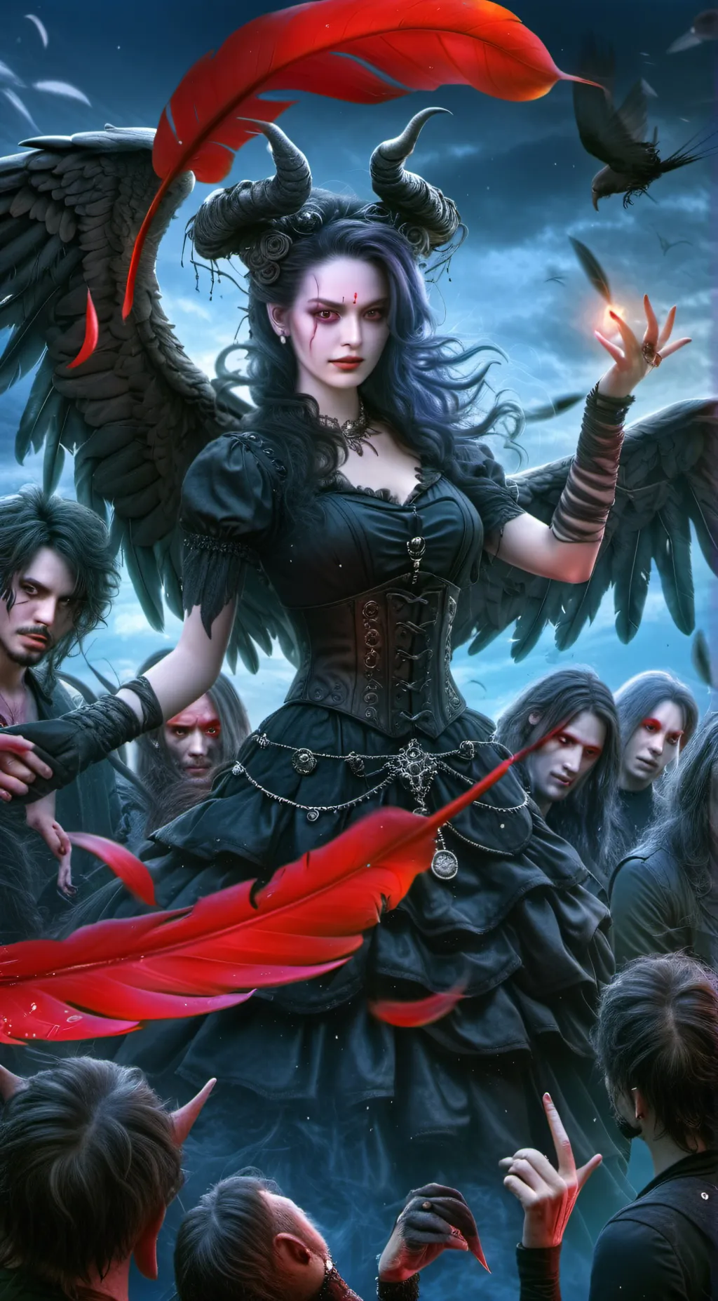 ai character: Tickle hell  background