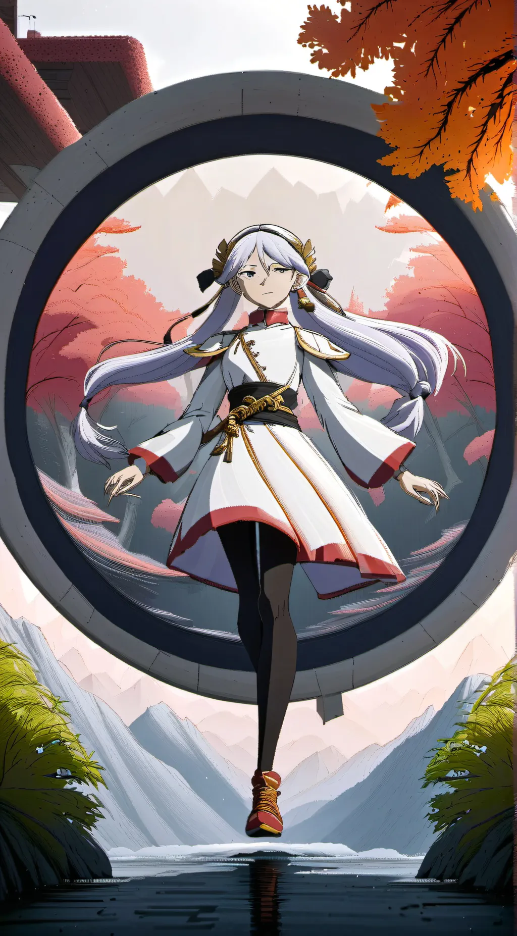 ai character: Frieren  background