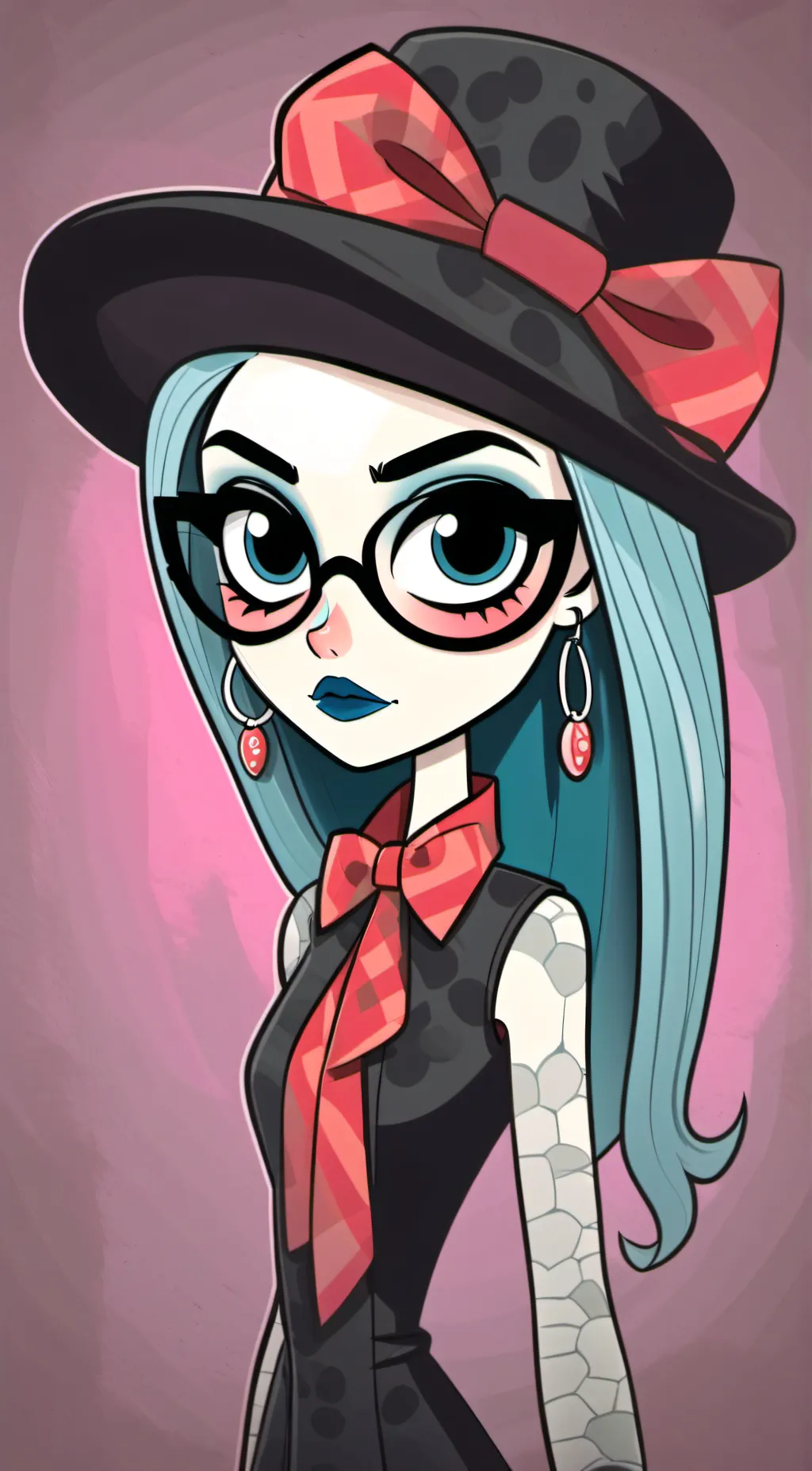 ai character: Ghoulia Yelps background