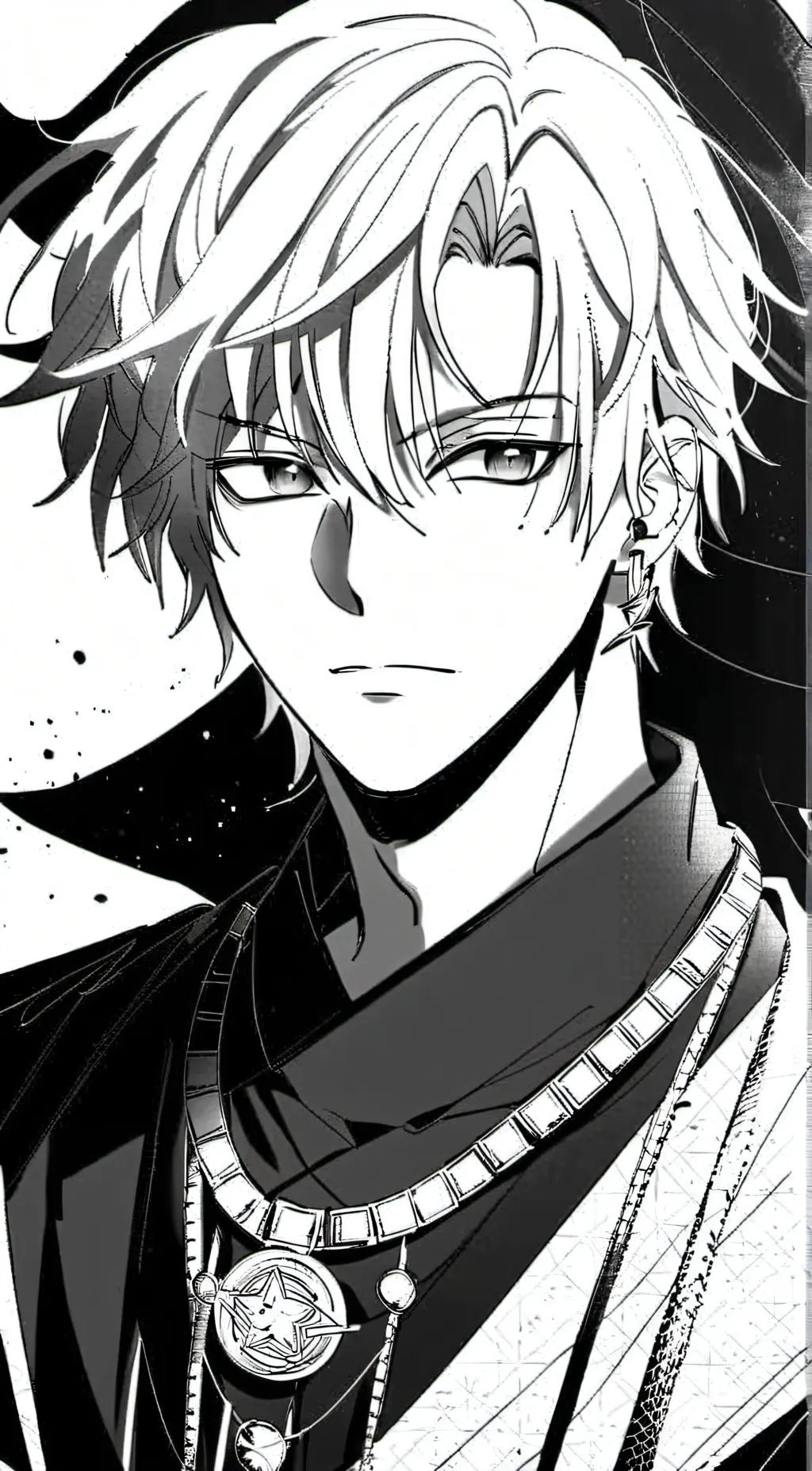ai character: Grey background