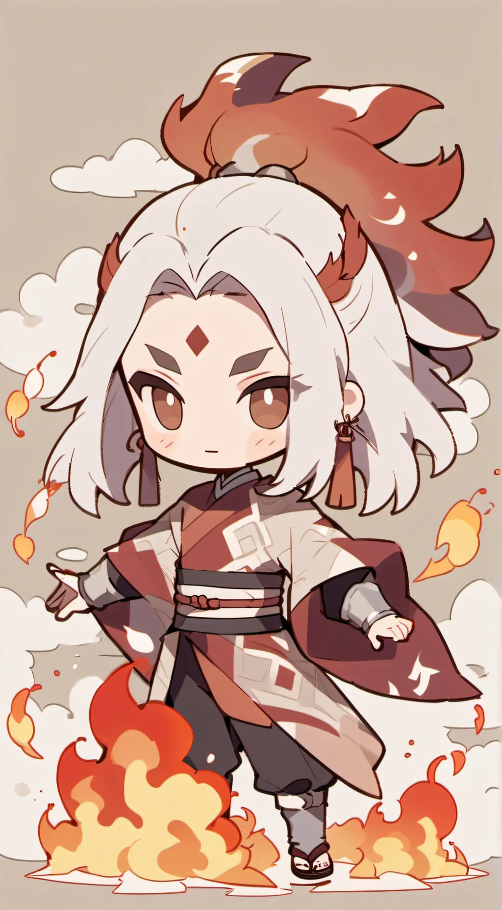 ai character: Fire Princess Auro background