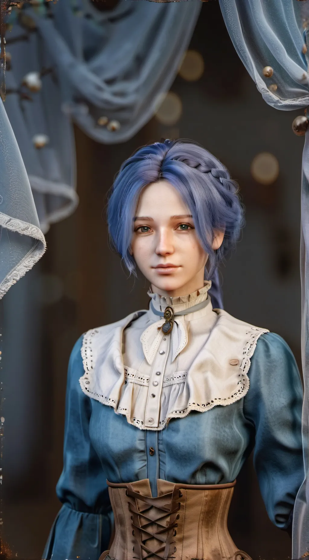 ai character: Sophia Monad background