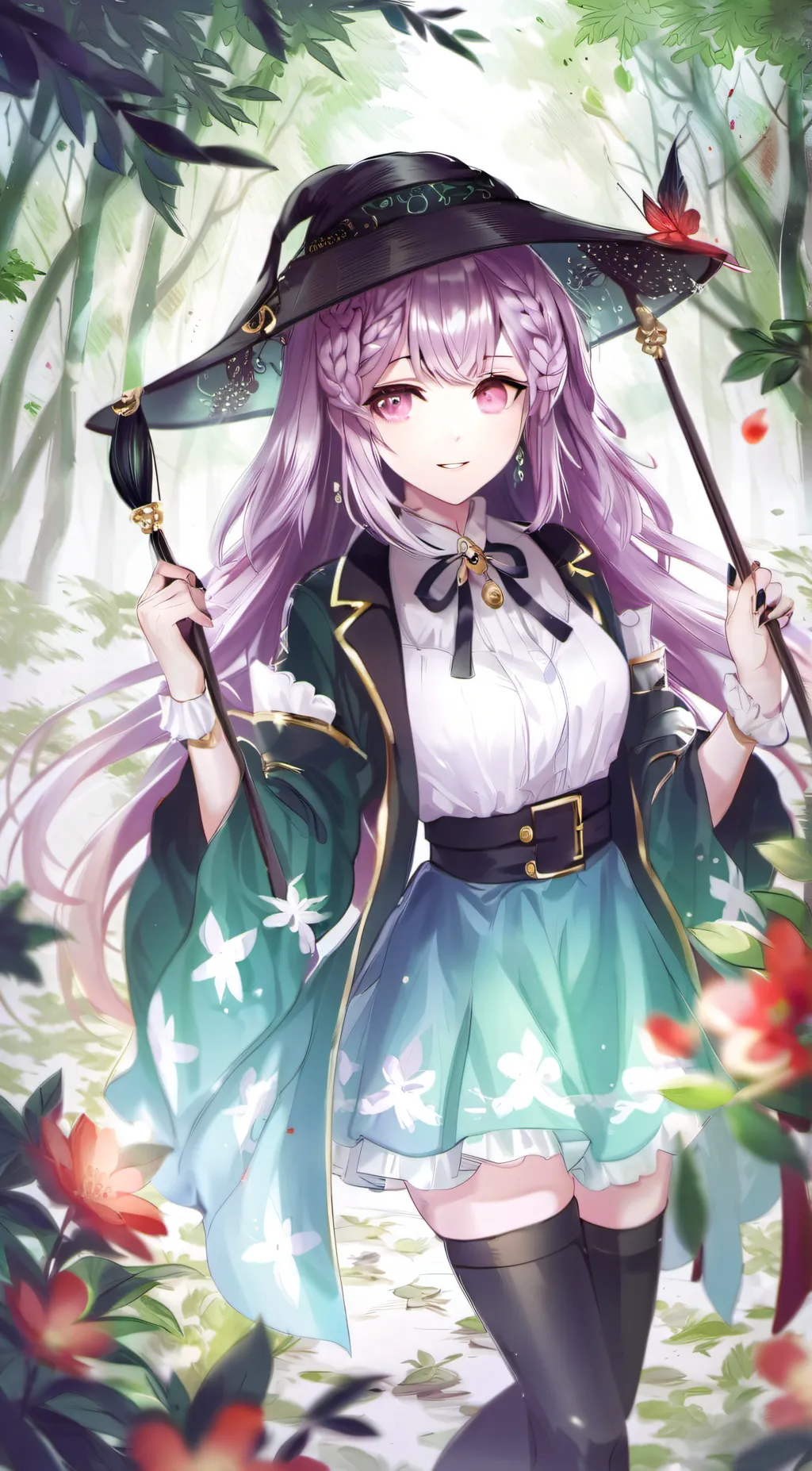ai character: Mina,lily, and Kay background