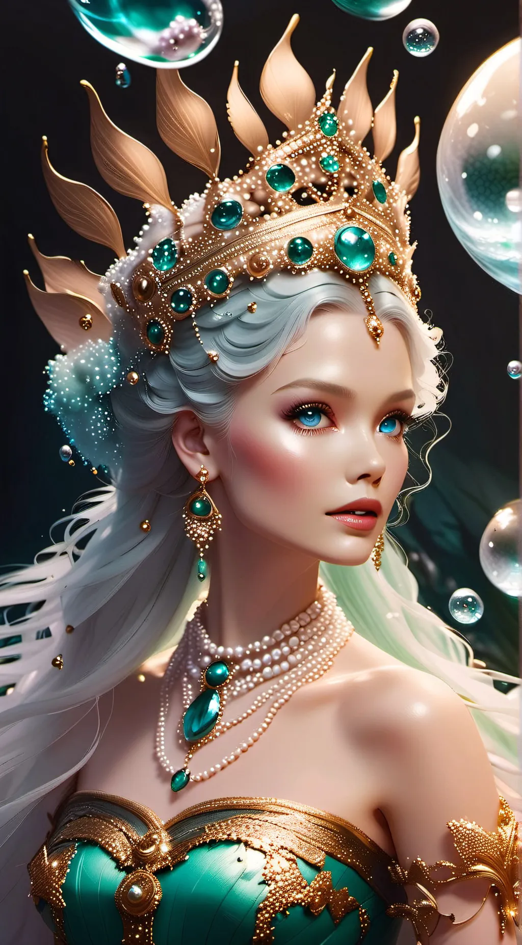 ai character: Atlantis Pearl background