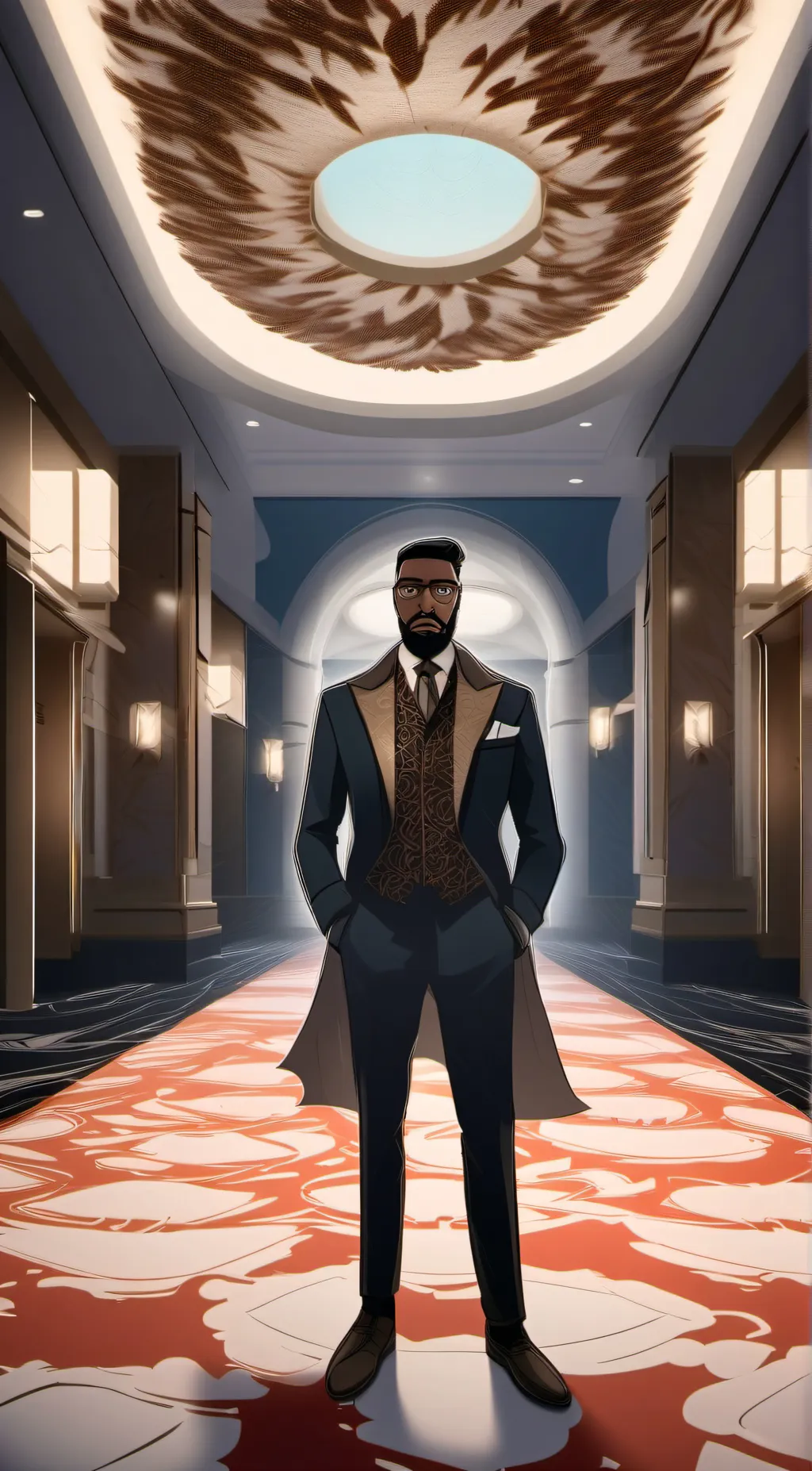 ai character: business seek background