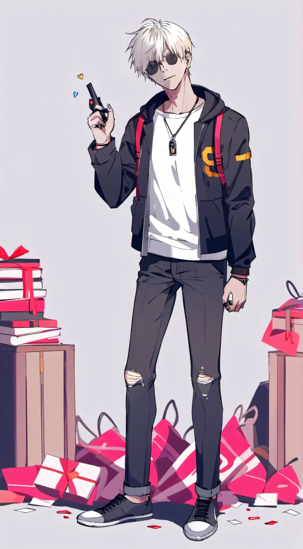 ai character: Gojo Saturo background