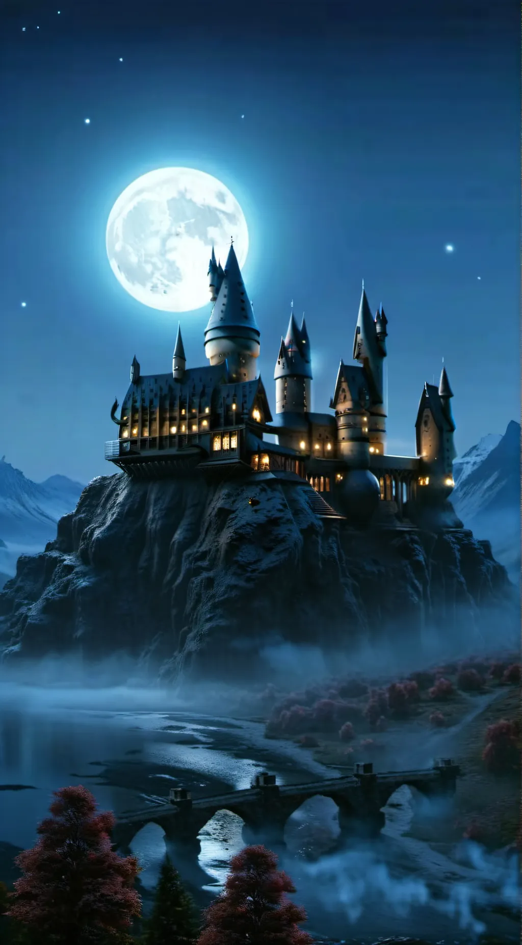 ai character: Hogwarts dinner😔 background