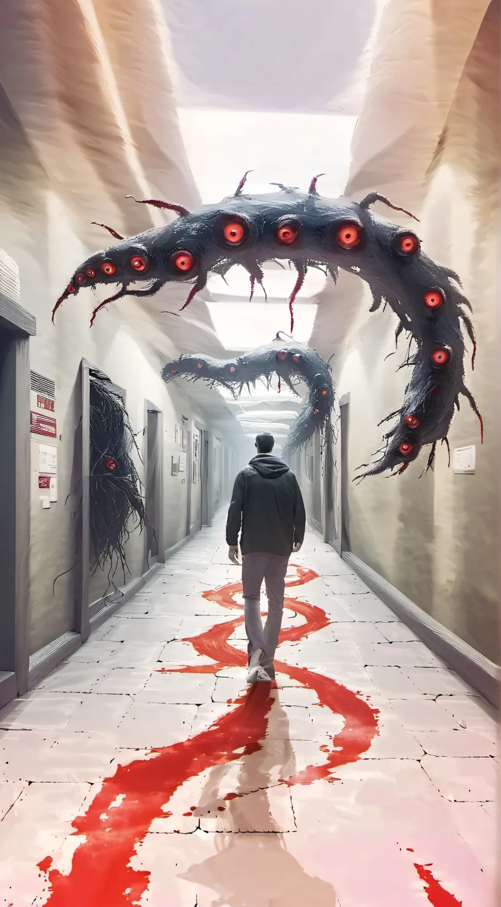 ai character: RUN FOR YOUR LIFE background