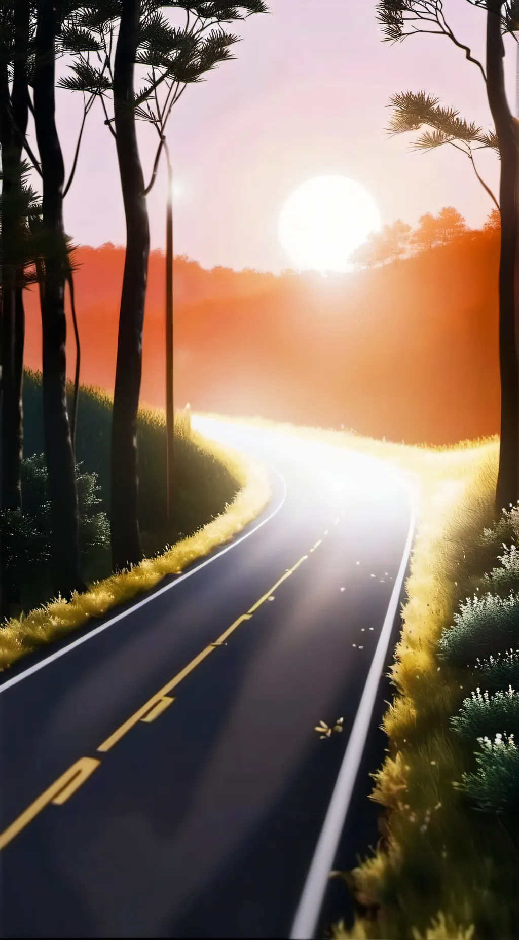 ai character: A empty forest background