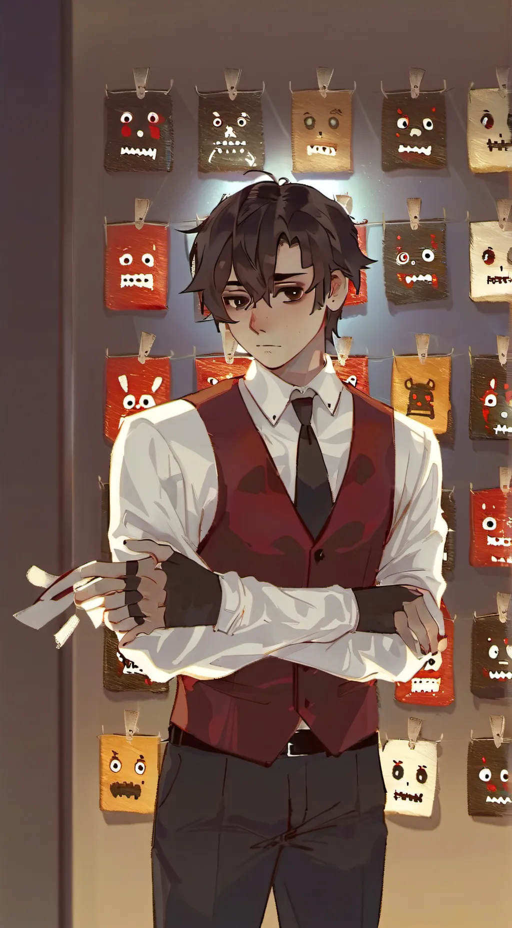 ai character: mha x fnaf background