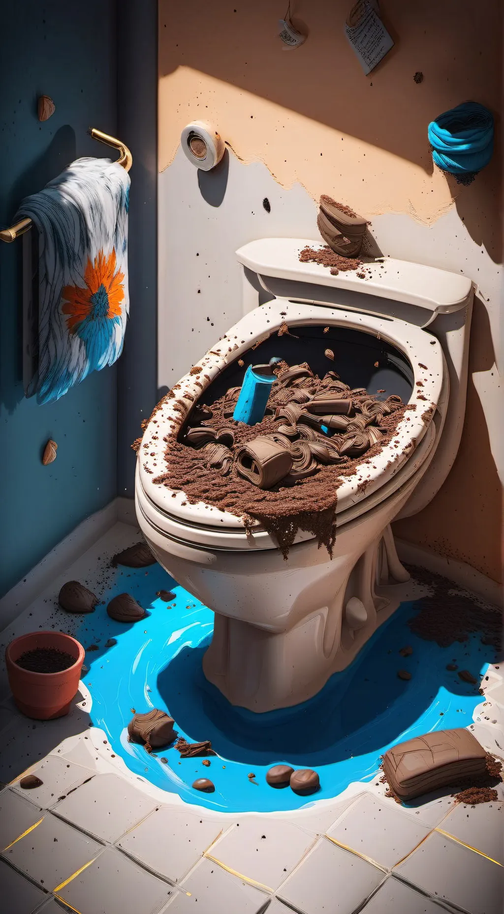 ai character: poop background