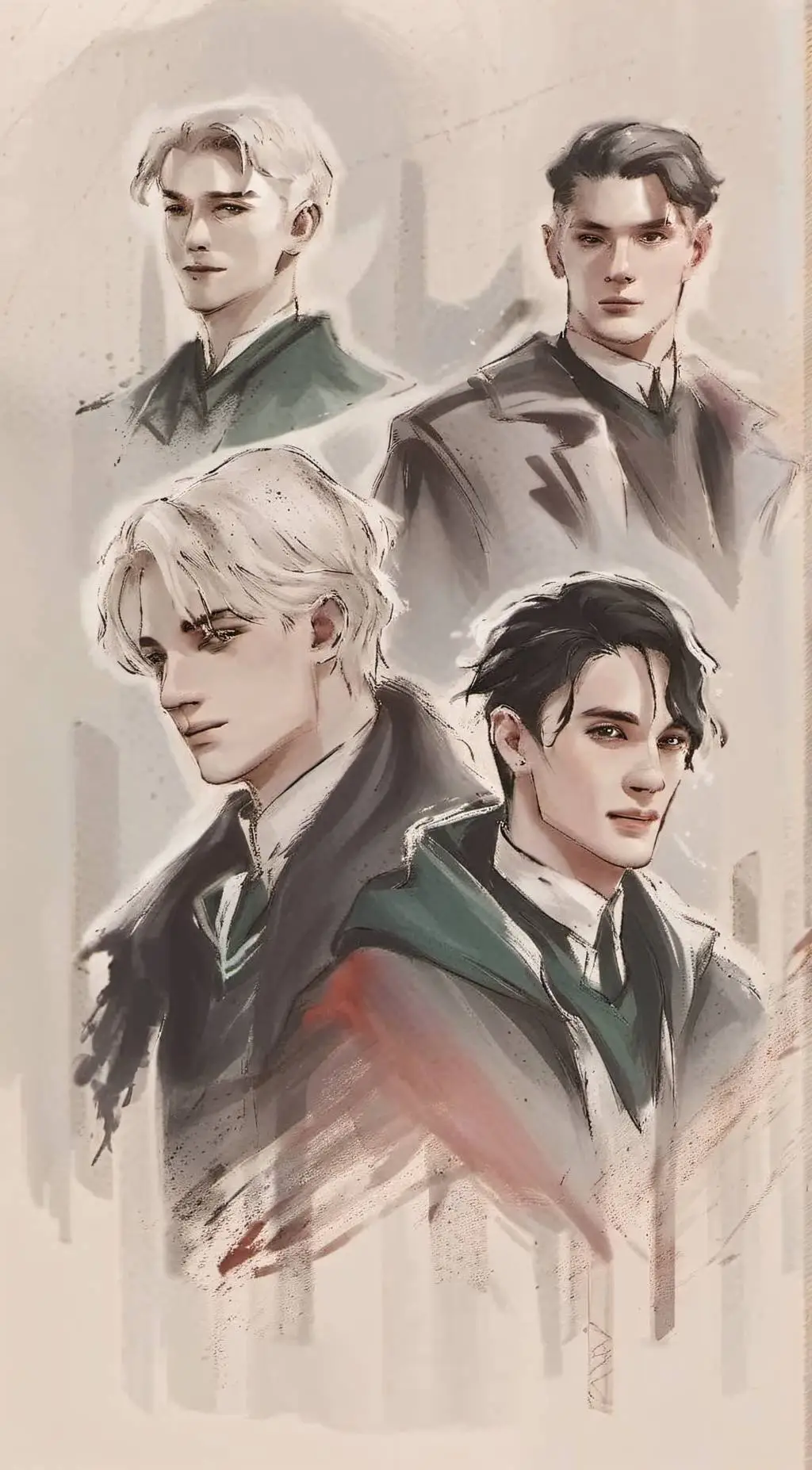 ai character: Slytherin Boys  background