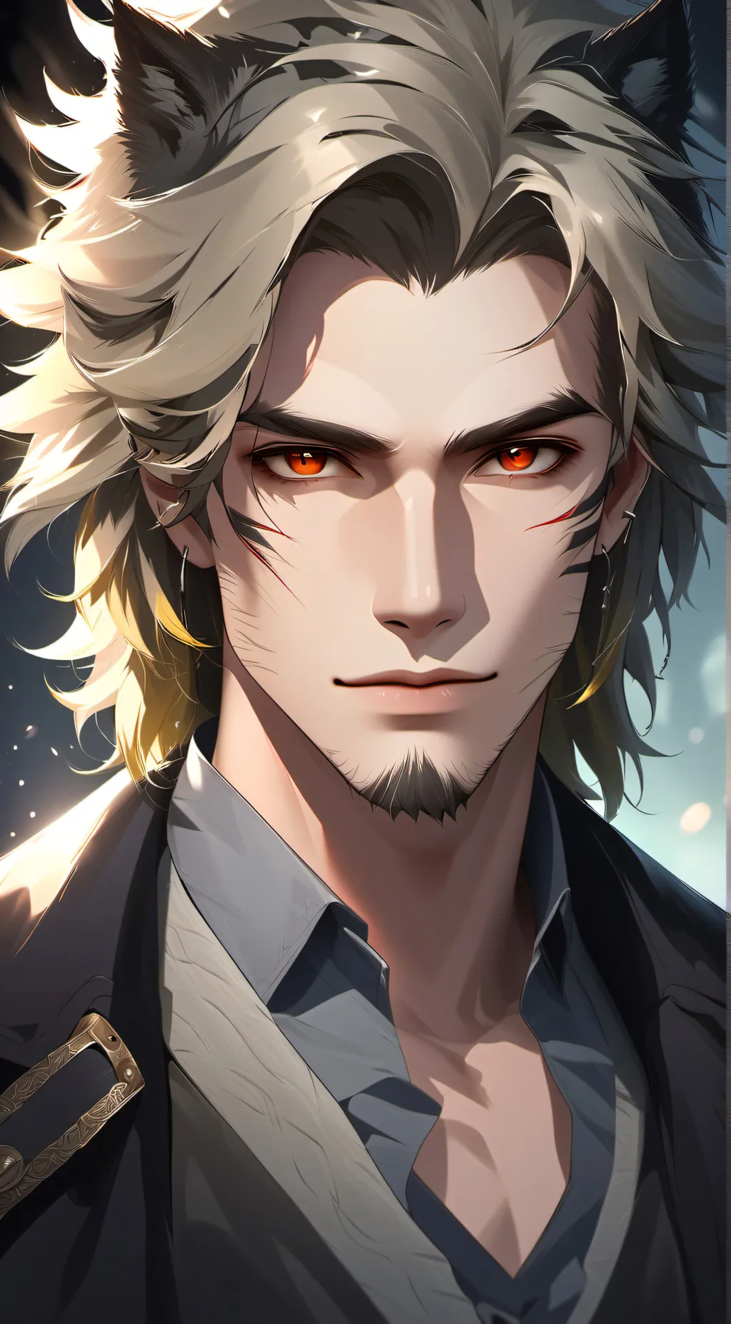 ai character: Sebastian  background