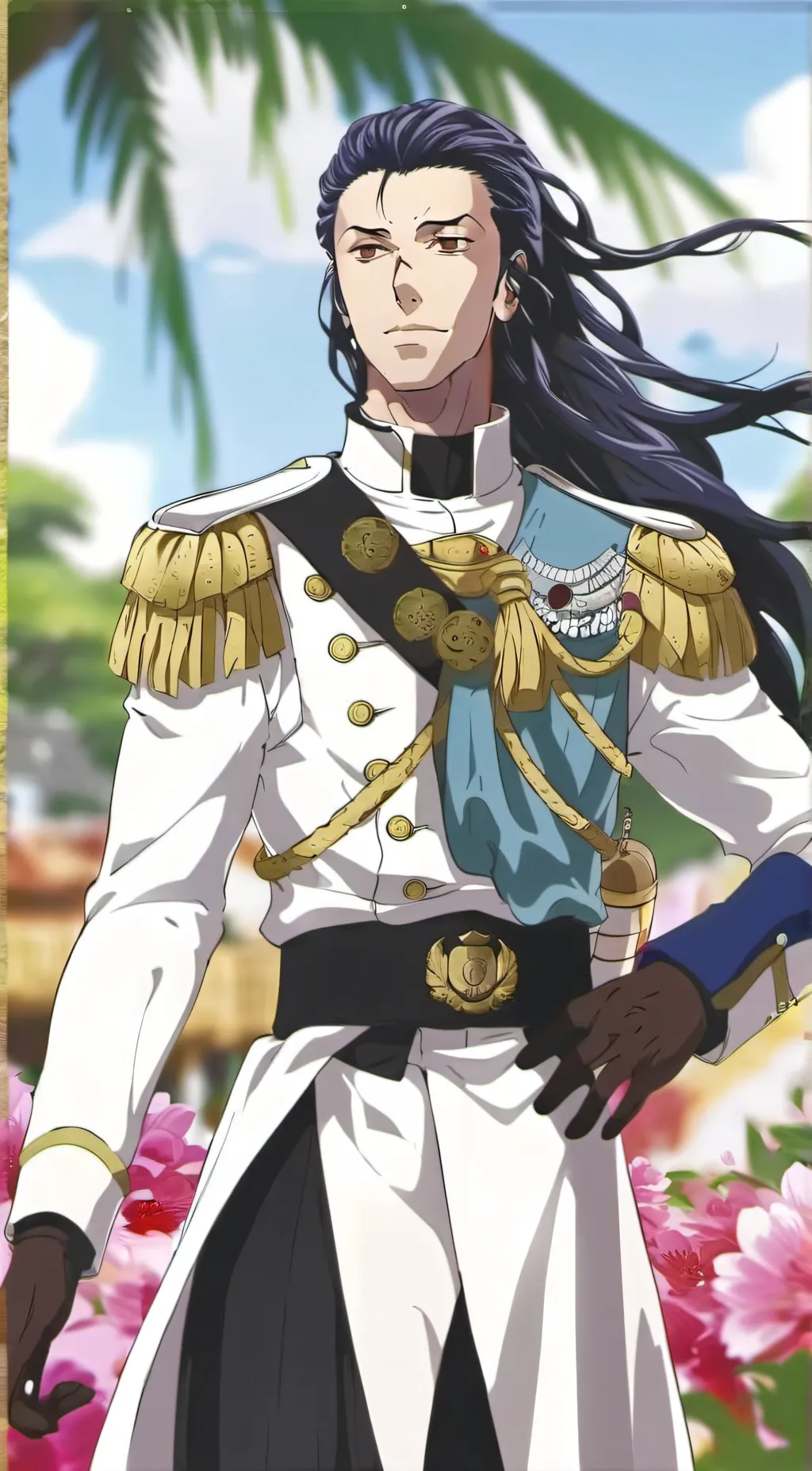ai character: kuzan aoikiji background