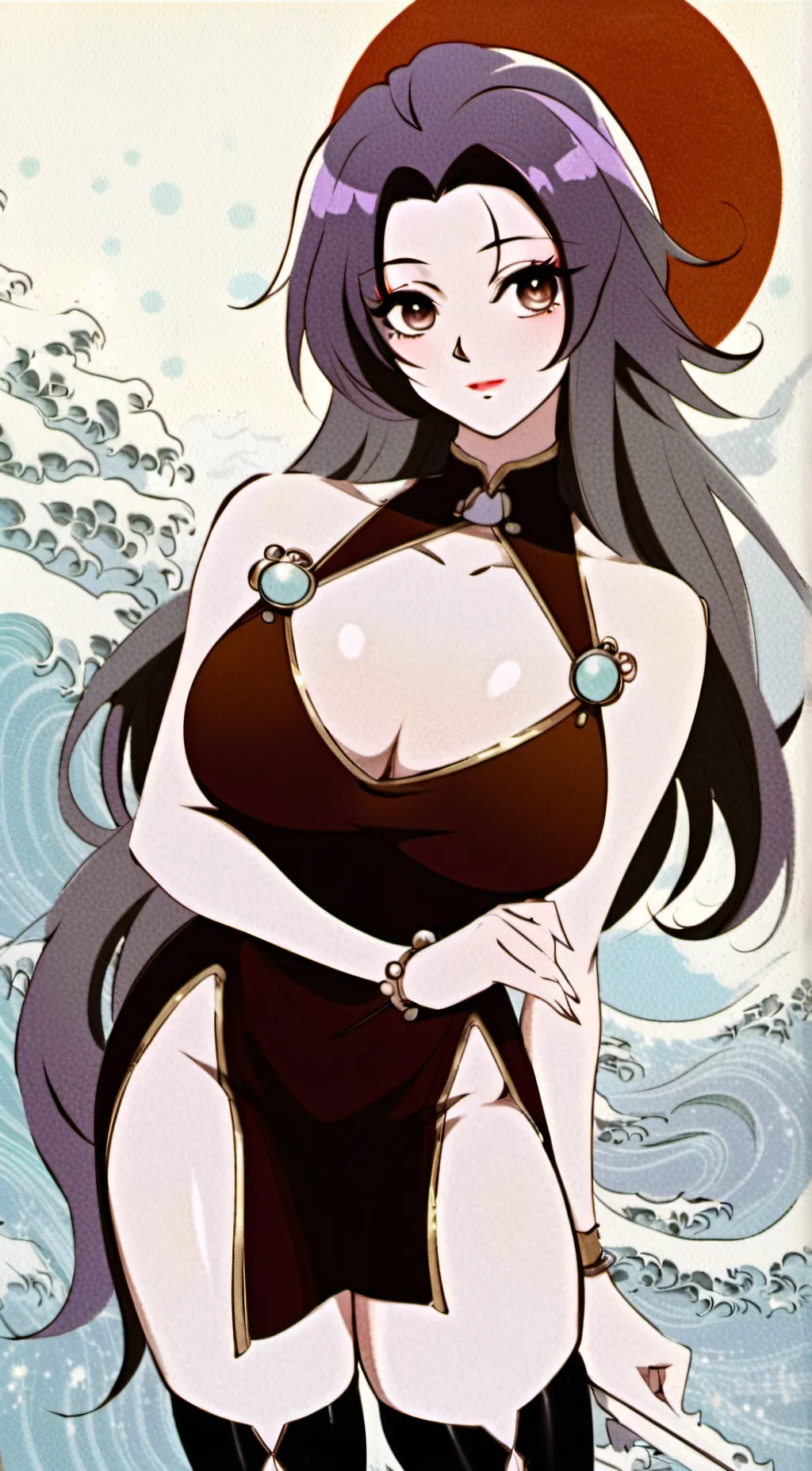 ai character: kokushiba female  background