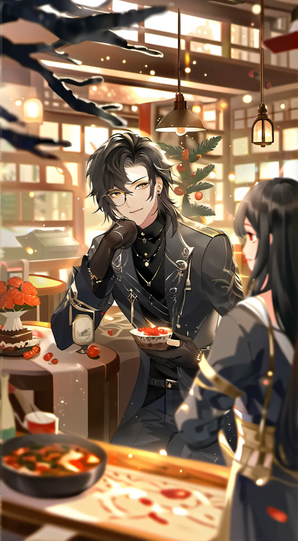 ai character: dad and mom background