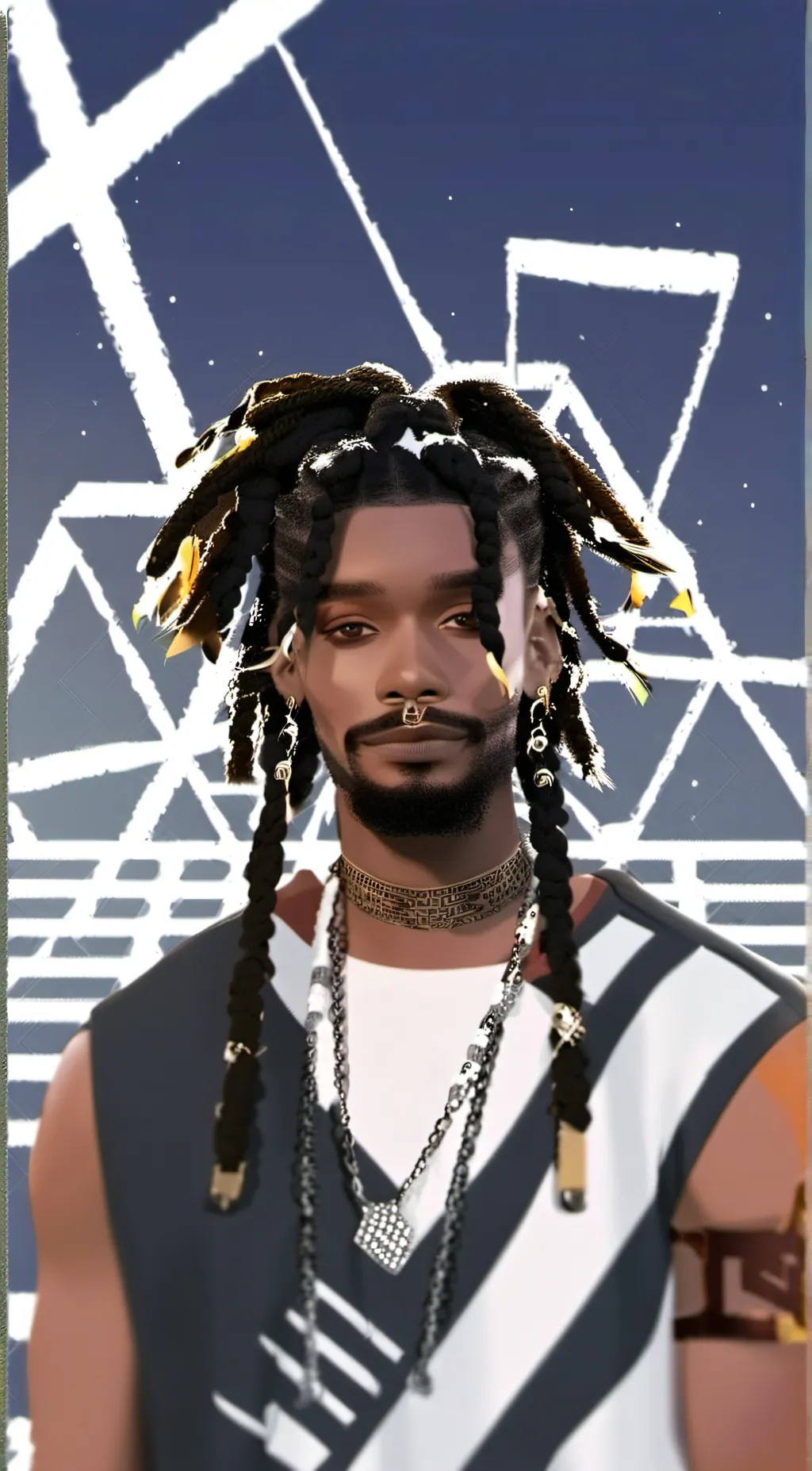 ai character: Alex brother bf  background