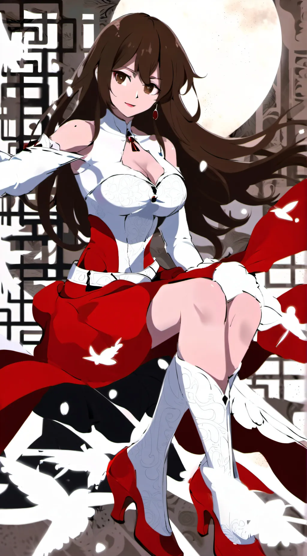 ai character: HD gf fnf but sus background