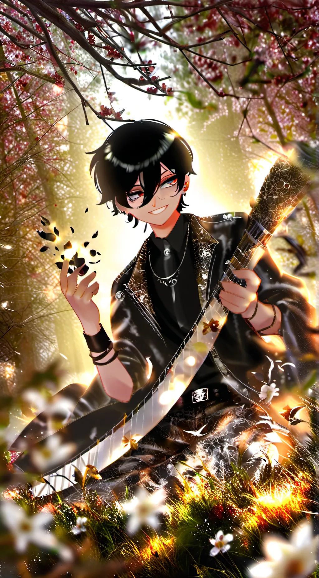 ai character: Goth background