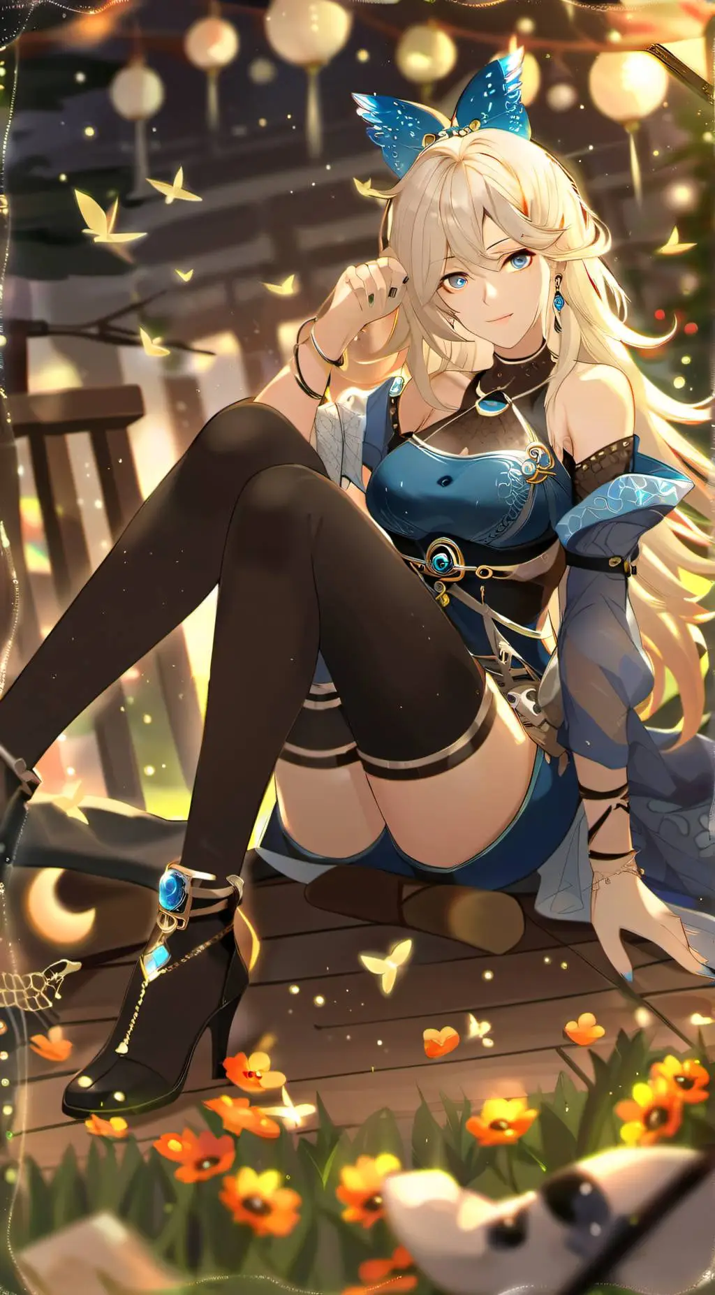ai character: Monika  background