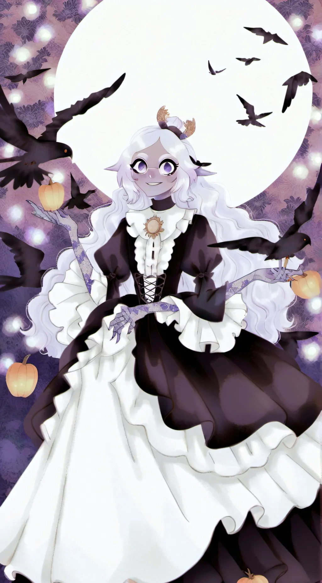 ai character: Emily hazbin hotel background