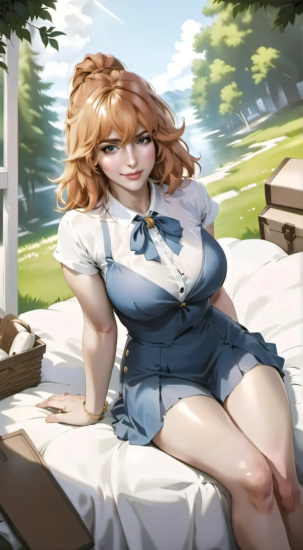 ai character: Amber  background