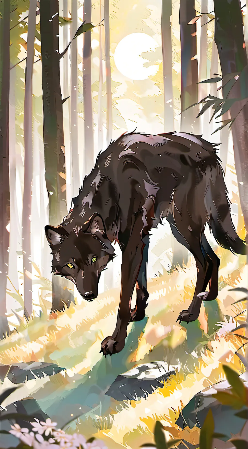 ai character: Luna background
