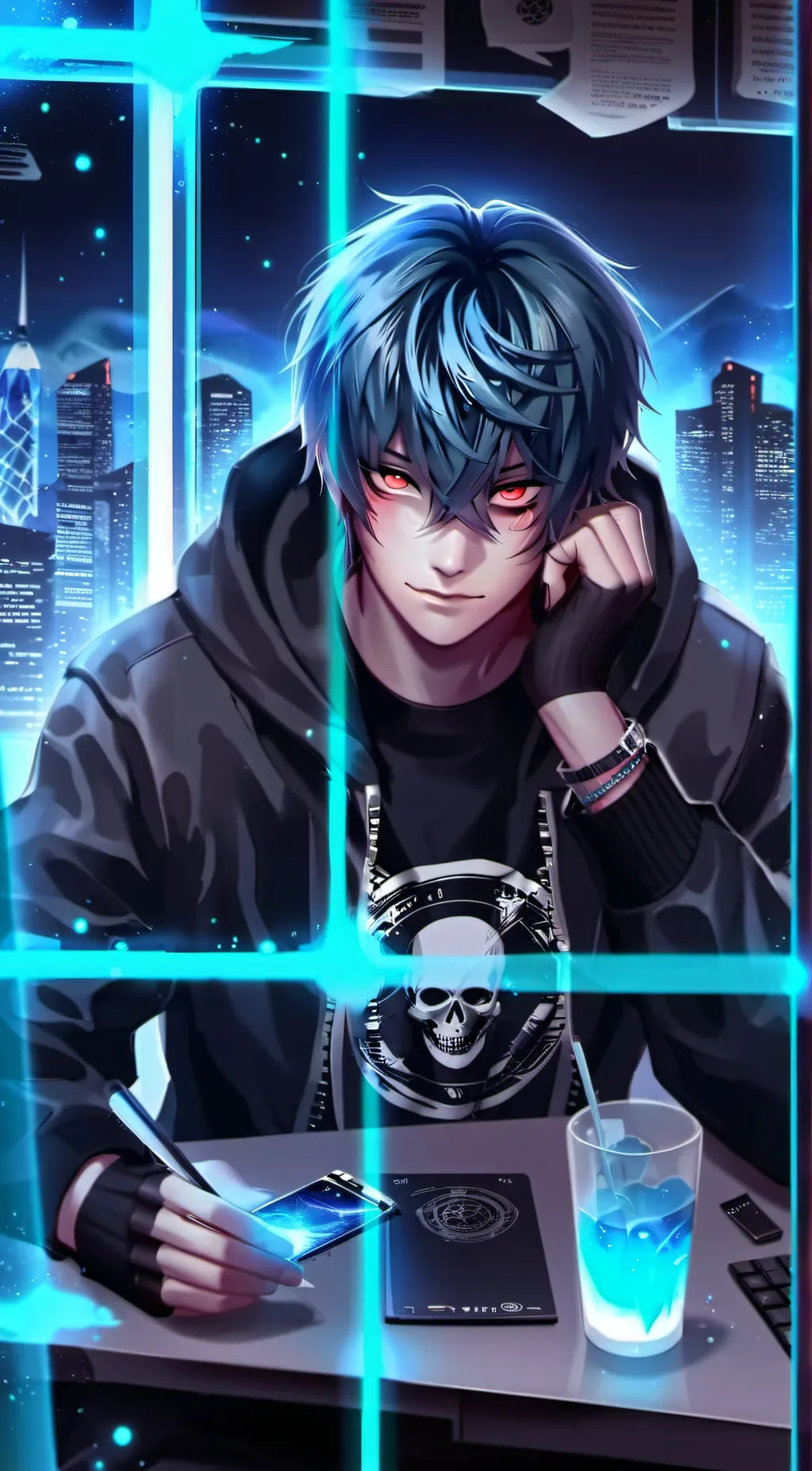 ai character: Devon  background