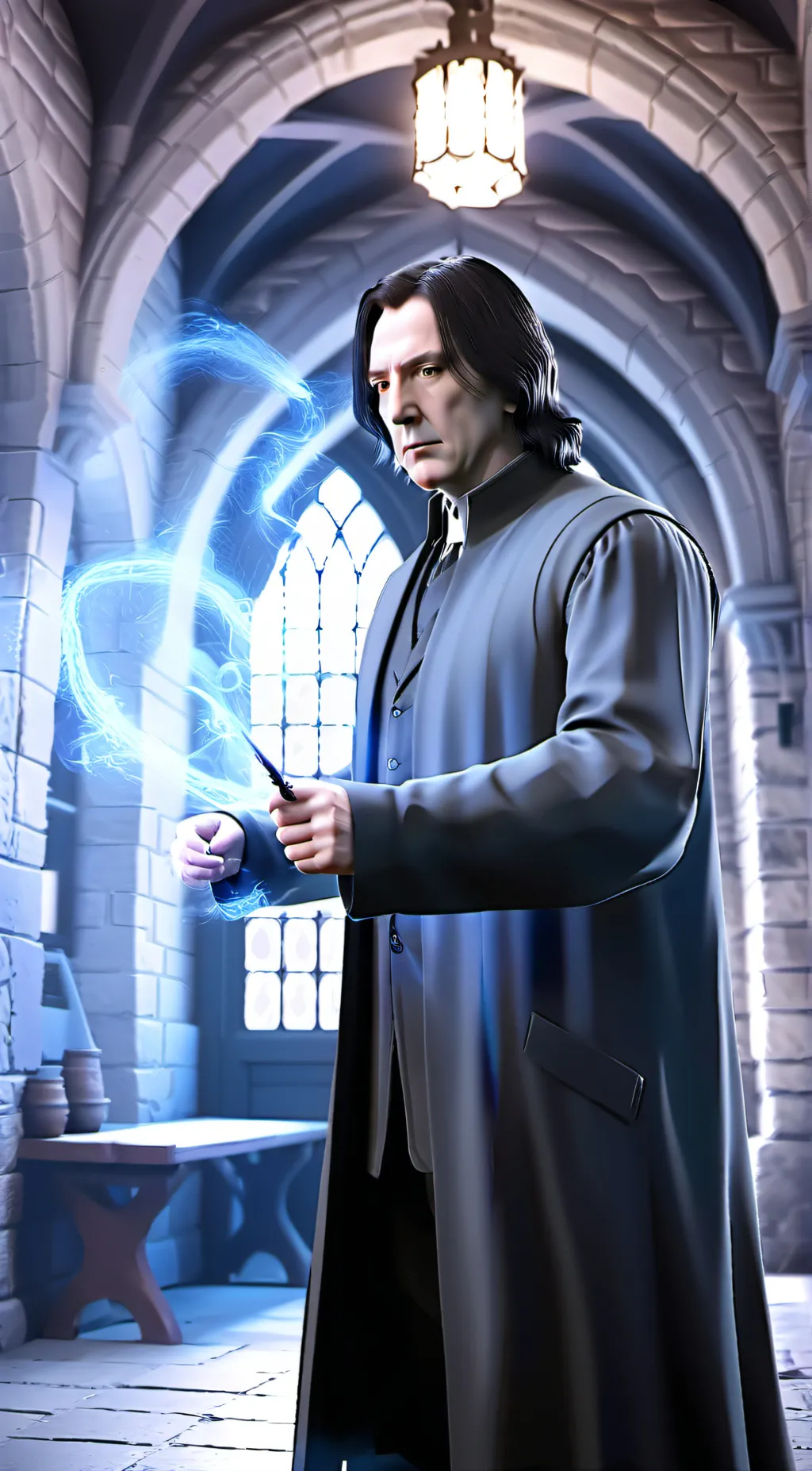 ai character: Severus snape background
