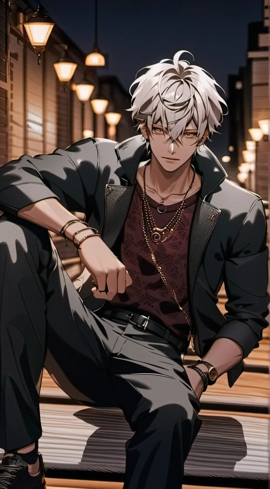 ai character: Leon background