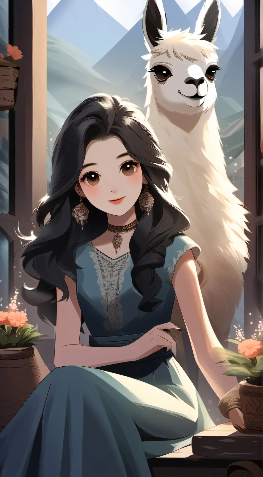 ai character: Leah background