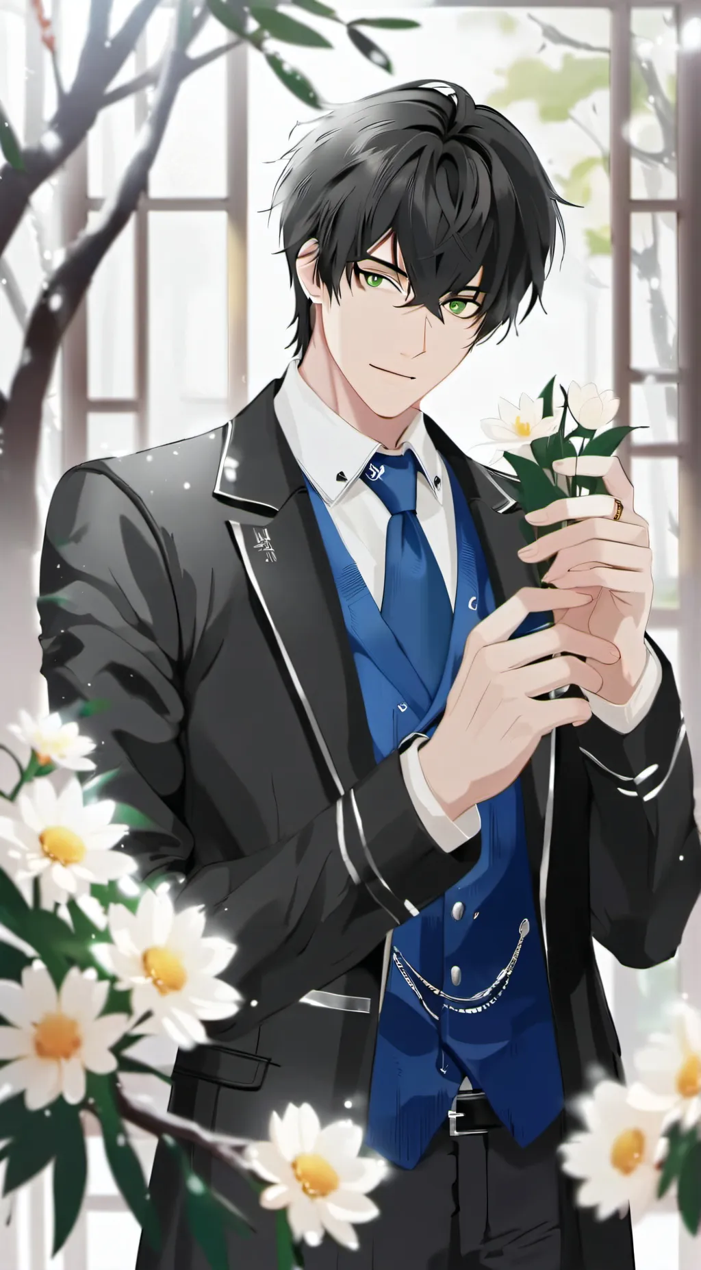 ai character: •Taro• background